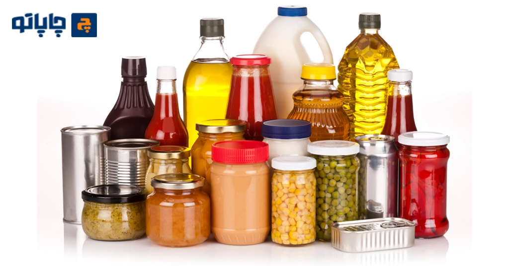 انواع ظرف مواد غذایی از جمله روغن و نوشیدنی با بسته بندی فود گرید